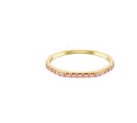 Swarovski Matrix Armreif, Baguette-Schliff, Rosa, Goldlegierungsschicht
