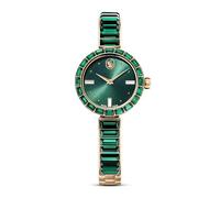 Swarovski Uhr Matrix Bangle – Kristallarmband, Grün, Champagne-vergoldet, Schweizer Produktion