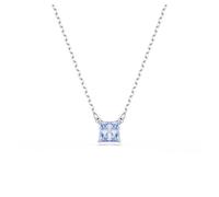 Matrix Anhänger, Kissenschliff, Blau, Rhodiniert