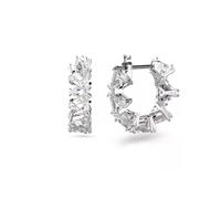 Swarovski Ohrringe - Ortyx hoop Triangle cut Small Rhodium plated - Gr. unisize - in Weiß - für Damen