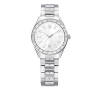 Swarovski Matrix Kollektion Date Uhr, Swiss Made, Metal Armband