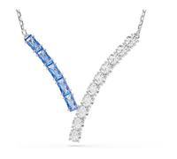Swarovski Matrix Kollektion, Gemischte Schliffe, Blau, Rhodiniert