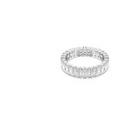 Fingerring SWAROVSKI "Schmuck Geschenk Matrix Ring, 5648286, 5648914, 5714332" Gr. 55, silber (metallfarben, kristallweiß, kristallweiß), Fingerringe, Damen, 55, Metall, 4,7mm, mit Swarovski Zirkonia