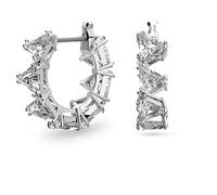 Swarovski Ohrringe - Ortyx hoop Triangle cut Small Rhodium plated - Gr. unisize - in Weiß - für Damen