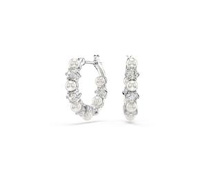 Swarovski 'Matrix Pearl' Damen-Ohrhänger aus Basismetall - Silber 5709256 Einheitsgröße