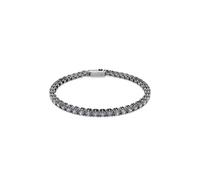 Swarovski Tennisarmband Matrix Rundschliff Grau Rutheniert Damen M