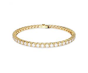 Swarovski Matrix Tennis Armband Edelstahl Vergoldet 5657662-18 cm - Damen - Edelstahl