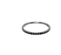 Swarovski Armband Matrix Tennis 5696033 – rutheniert, schwarze Keramik, Rundschliff, XL 19 cm