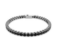 Matrix Tennis Armband, Rundschliff, Schwarz, Rutheniert L