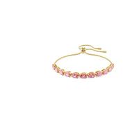 Swarovski Matrix Armband, Tropfenschliff, Rosa, Goldlegierungsschicht