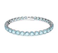Matrix Tennis Armband von Swarovski - Blau, Rhodiniert (Größe: L)