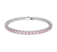 Matrix Tennis Armband von Swarovski - Rosa, Rhodiniert