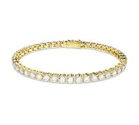 Swarovski Matrix Tennis, Vergoldetes Armkettchen mit Strahlenden Kristallen