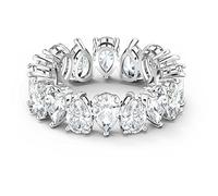 Swarovski Matrix Vittore Kollektion Ring, Tropfenschliff, Weiß, Rhodiniert