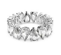 Swarovski Matrix Vittore Kollektion Ring, Tropfenschliff, Weiß, Rhodiniert