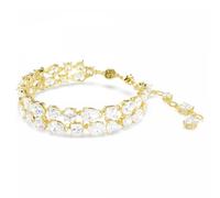 Swarovski Damenarmband Mesmera, verschiedene Schliffe, weiß, Goldlegierungsschicht, OS