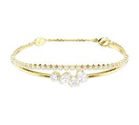Swarovski Mesmera Armband, gemischter Schnitt, Weiß, 18 kt Gold-Finish