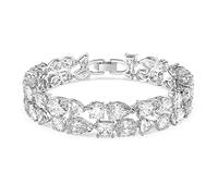 Swarovski Armband 5562088 Tennis deluxe mixed bracelet, weiß, rhodiniert