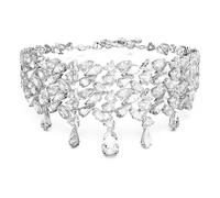 Swarovski Mesmera Choker für Damen, rhodiniert, gemischte Schnitte, Weiß, 36-43 cm Length, Kristall, Kein Edelstein