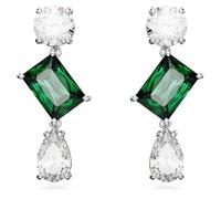 Paar Ohrstecker SWAROVSKI "MESMERA, 5665878" Ohrringe Gr. Metall, grün (metallfarben, kristallweiß, grün, grün) Damen Ohrstecker mit Swarovsi Zirkonia (synth.) (28457533-0)
