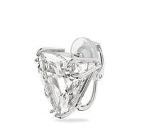 Swarovski Mesmera Ohrclip, Einzel, Delta, Weiss, Rhodiniert