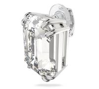 Swarovski Mesmera Ohrclip, Einzel, Kristall im Oktagon-Schliff, Rhodiniert