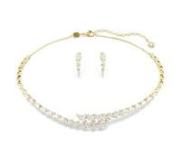 Swarovski Mesmera Set, Set (2), Marquise-Schliff, Weiß, 18 Karat Vergoldet