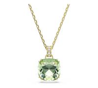 Swarovski Millenia Anhänger, Kissenform-Schliff, Grün, 18 Karat Vergoldet