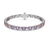 Swarovski Millenia Armband, Rosafarbener und Rhodinierter Damenarmreif mit Strahlenden Kristallen