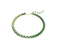 Swarovski Halskette Millenia 5671257 Oktagon-Schliff Farbverlauf Grün 18K Goldbeschichtet