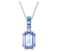 Millenia Anhänger, Oktagon-Schliff, Blau, Rhodiniert
