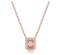 SWAROVSKI Millenia Halskette Oktagonschliff Zirkonia Pink Ros gold Ton