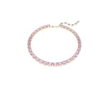 Swarovski Halskette Millenia Tennis – Oktagon‑Schliff, Violette Kristalle, Vergoldet, 38,5–43,5 cm