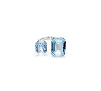 Swarovski Millenia Offener Ring, Oktagon-Schliff, Blau, Rhodiniert