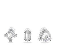 Swarovski Millenia Ohrclip, Weiss, Rhodiniert
