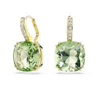 Millenia Drop-Ohrhänger, Kissenschliff, Grün, 18K goldbeschichtet OS