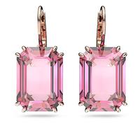 Swarovski Ohrringe - Millenia drop Octagon cut gold-tone plated - Gr. unisize - in Rosa - für Damen