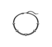 Swarovski Numina Damen-Halskette mit rundem Schnitt, rutheniumbeschichtet, weiß, Länge 38-45 cm, kubische Zirkonia