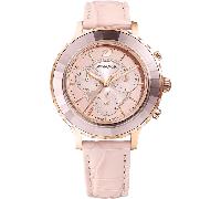 Swarovski Octea 5452501 Roségold Pink Leder Damenarmbanduhr Einheitsgröße