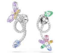 Ariana Grande x Swarovski Drop-Ohrhänger mit Ohrring Jacket, Verschiedene Schliffe, Libelle, Blume, Mehrfarbig, Rhodiniert OS