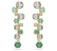 Swarovski Constella Ohrringe grün, goldfarbener plattiert