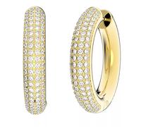Swarovski Ohrringe - Dextera hoop Medium Gold-tone plated - Gr. unisize - in Weiß - für Damen