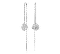 Swarovski Ohrringe - Meteora drop earrings, Rhodium plated - Gr. unisize - in Weiß - für Damen
