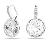 Swarovski Millenia Drop-Ohrhänger, Rundschliff, Weiß, Rhodiniert