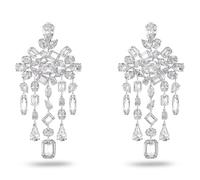 Swarovski Ohrringe Unisex Gema Silber Weiß 5639329