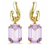 Millenia Drop-Ohrhänger, Oktagon-Schliff, Violett, Goldlegierungsschicht OS