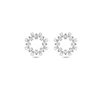 Swarovski 5601509 Ohrring Ohrstecker Metall Silber, Weiß