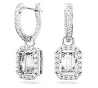Swarovski Ohrhänger Stella – Stern rhodiniert mit Swarovski-Kristall, grau, Damen