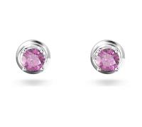 Swarovski Damen Ohrstecker Stilla mit pinken Kristallen Silber 5639135