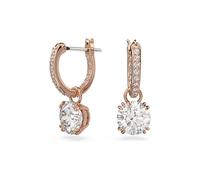 Paar Ohrhänger SWAROVSKI "Stella Ohrhänger, 5636717, 5638802, 5639975" Ohrringe Gr. Metall, rosegold (roségoldfarben, kristallweiß, kristallweiß) Damen Ohrhänger mit Swarovski Kristall (88632264-0)